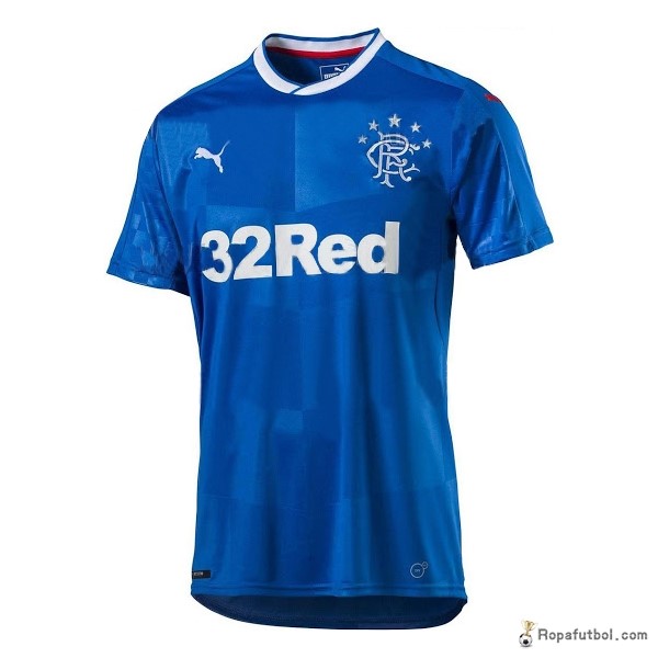 Camiseta Rangers FC Replica Primera Ropa 2016/17 Azul